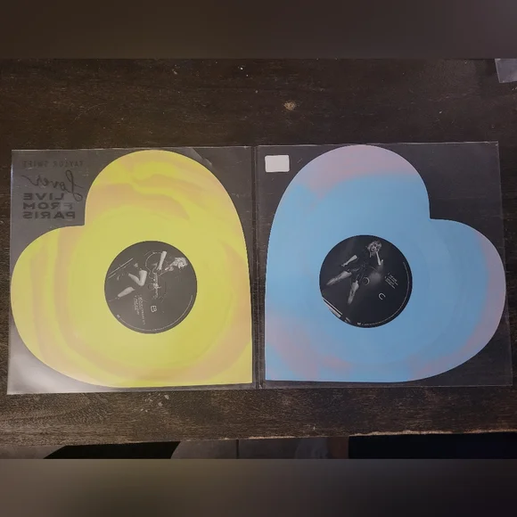 Taylor Swift Lover Live From Paris Heart Vinyl
